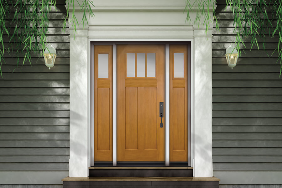 Premium fibreglass entry doors.