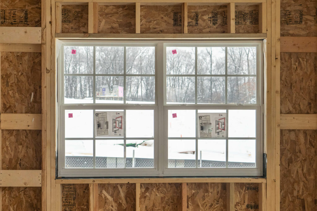 Standard sized window used in new construction.