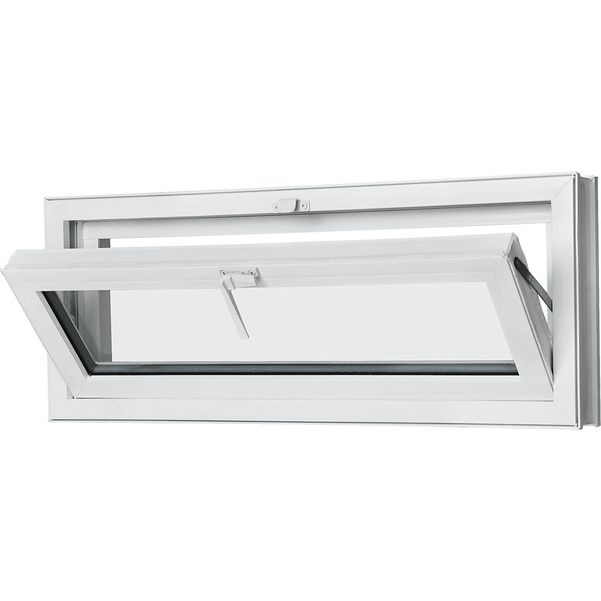 The hopper window hinges at the bottom and opens to the interior of your home. It can be installed above ground, allowing refreshing airflow and natural light.